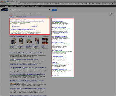 Your AdWords Express Ads are shown in Google search results, in the same way tha