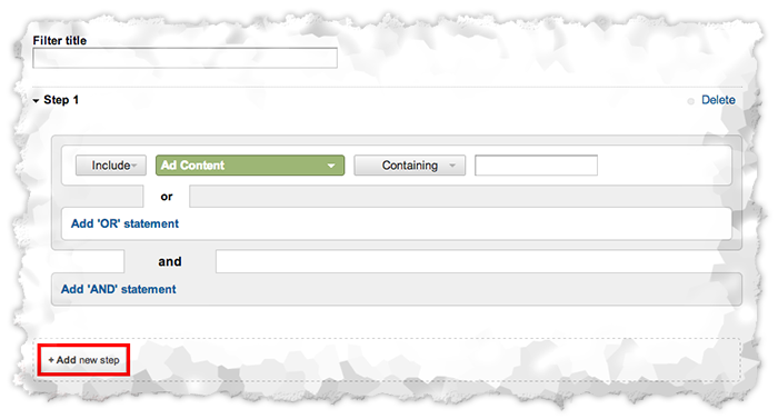 Similar to creating a Dimension & Metric Filter, Sequence Filters allow you to c