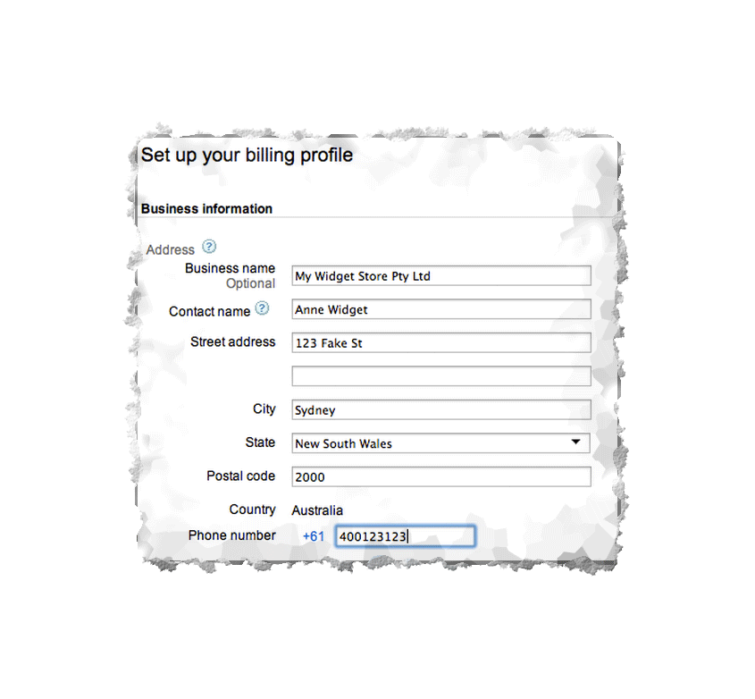 We will then enter the billing address and some payment details and accept the l