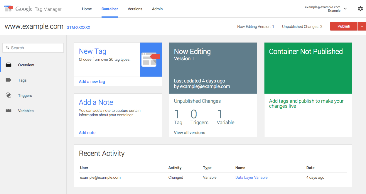 The most obvious change is the new Google Tag Manager web interface. If you use