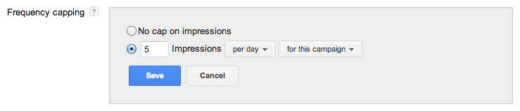 You can reduce the number of times someone sees your ads by setting a frequency