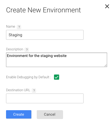 Create your own environments