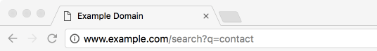 The first thing you need to do is identify the query parameter for the search fu