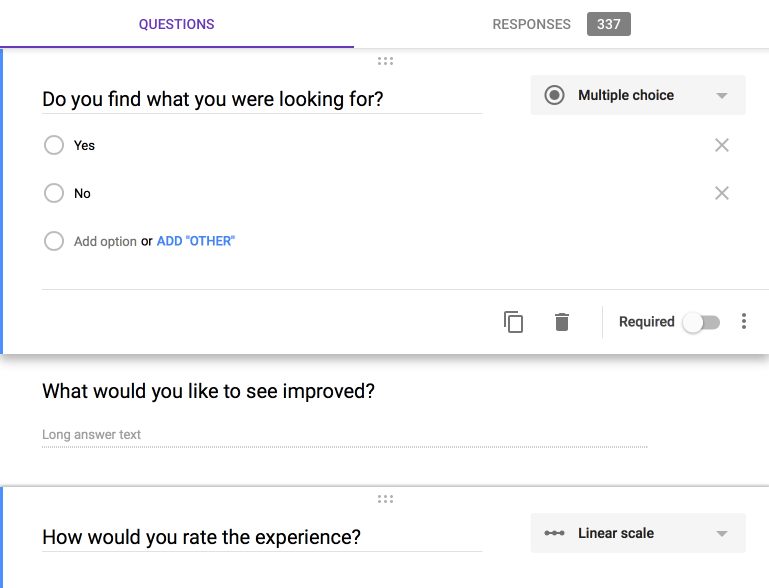 Integre las hojas de Google y los formularios de Google