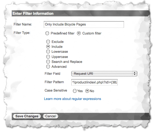 Once you have done this you you can consider setting up a filtered profile that