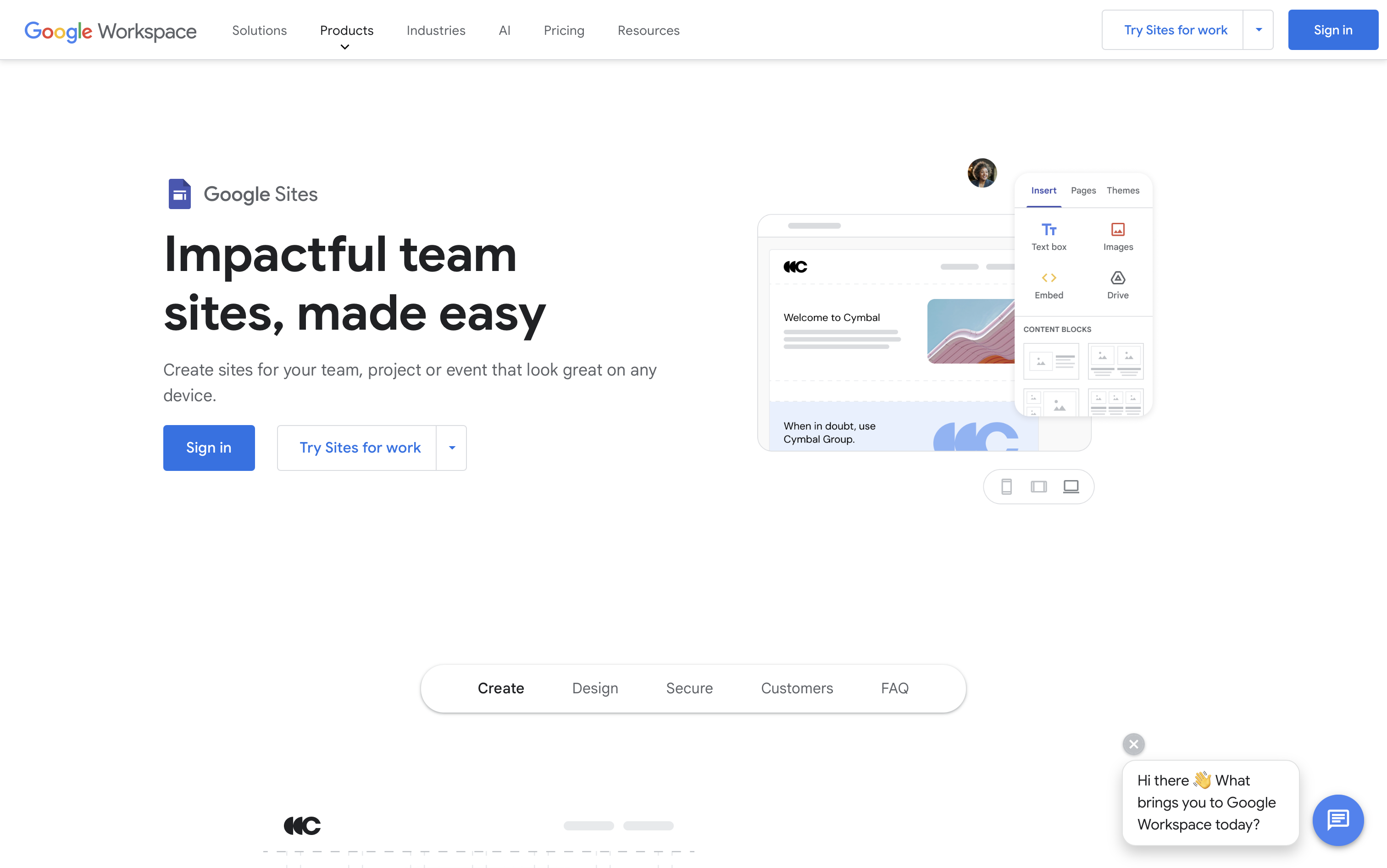 Google Sites let you create free websites without needing to code or worry about complicated plugins
