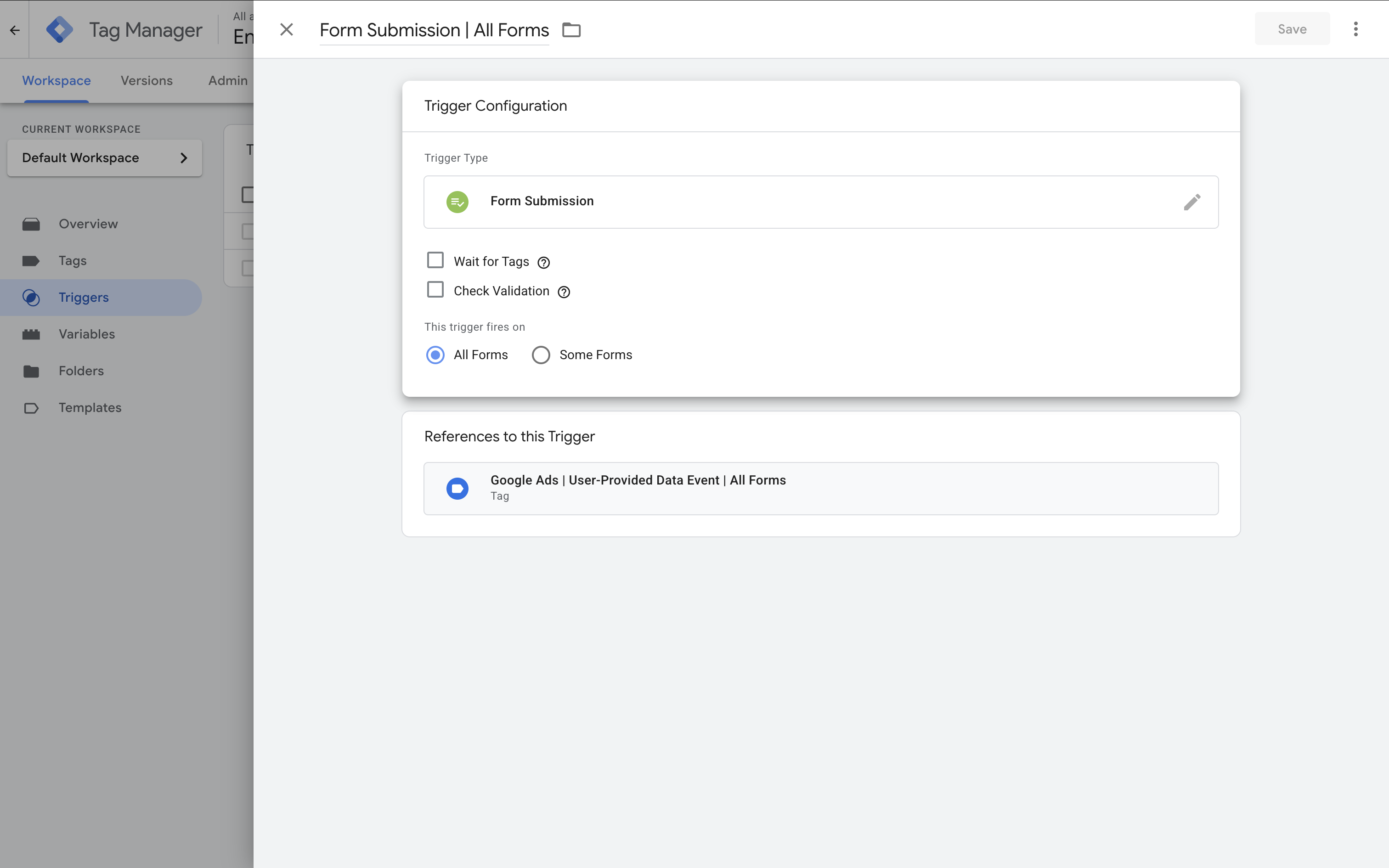 Form submission trigger in GTM, Google Tag Manager