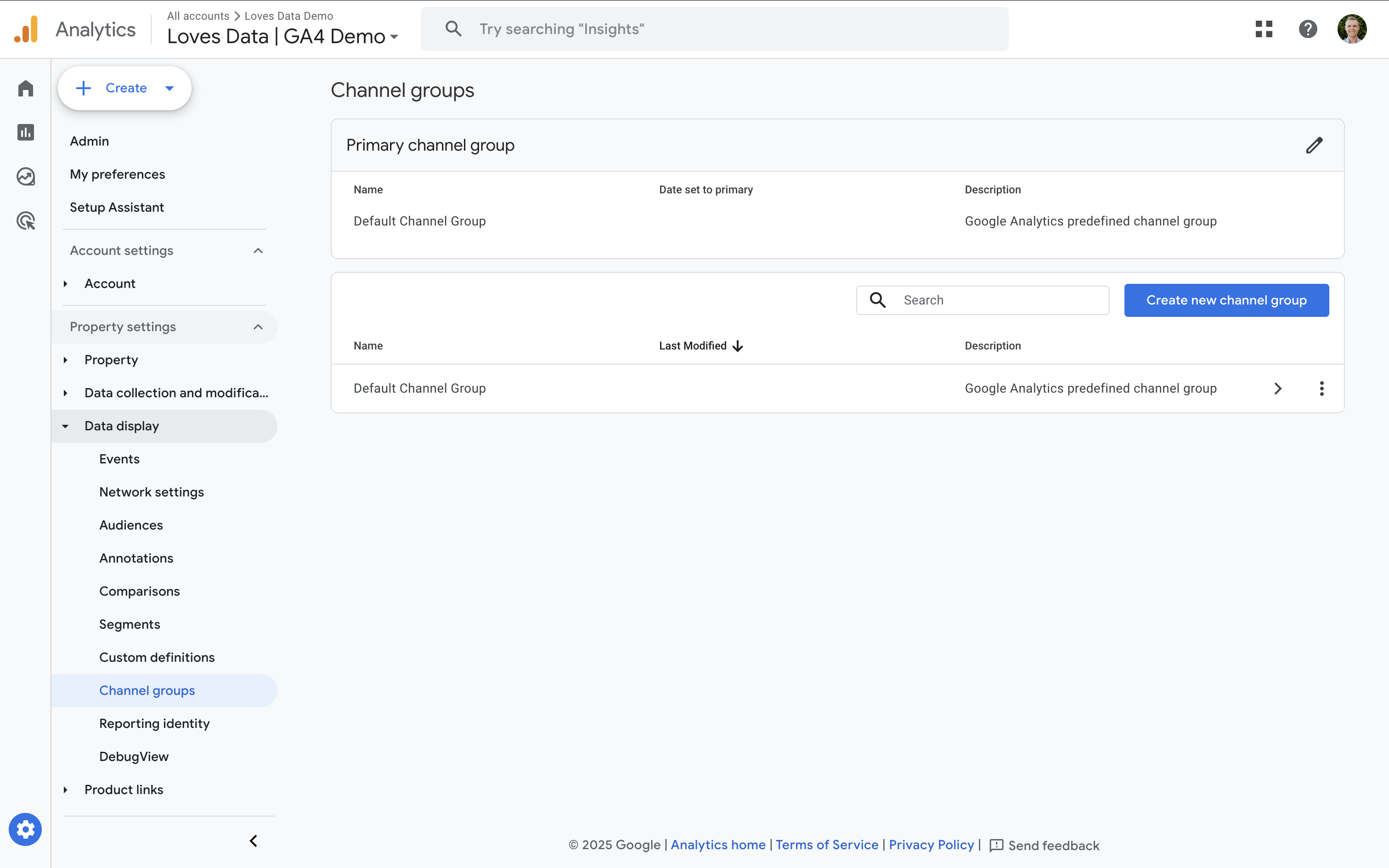Channel Groups in Google Analytics