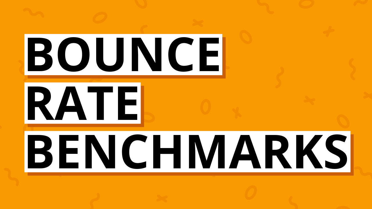 Bounce rate benchmarks for Google Analytics